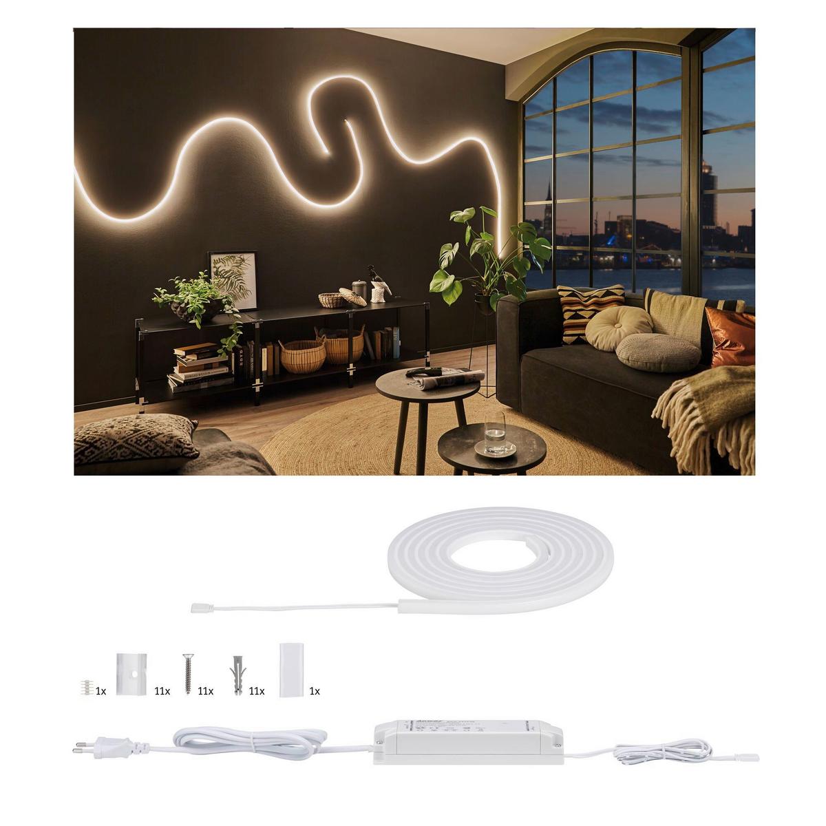 Led-streifen L: 3 M Dimmbar - Weiß, Basics, Kunststoff (300cm) - Paulmann