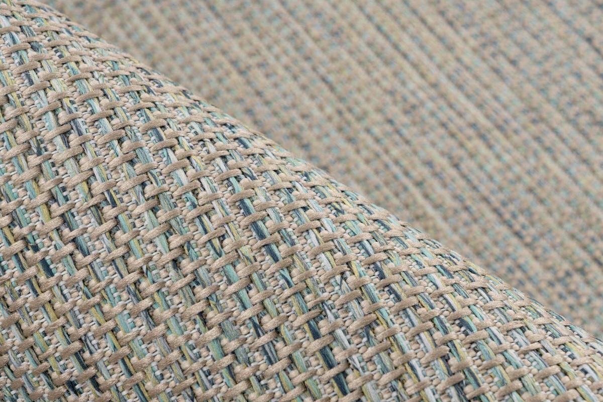 Flachwebteppich BxL: ca. 200x290 cm - Blau, Basics, Textil (200/290cm) - Kayoom