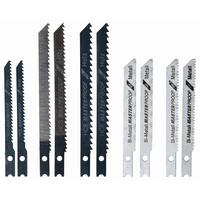 Stichsägeblätter 10-Tlg. Aus Metall für B+d, Skil, Kress - Silberfarben/Schwarz, KONVENTIONELL, Metall