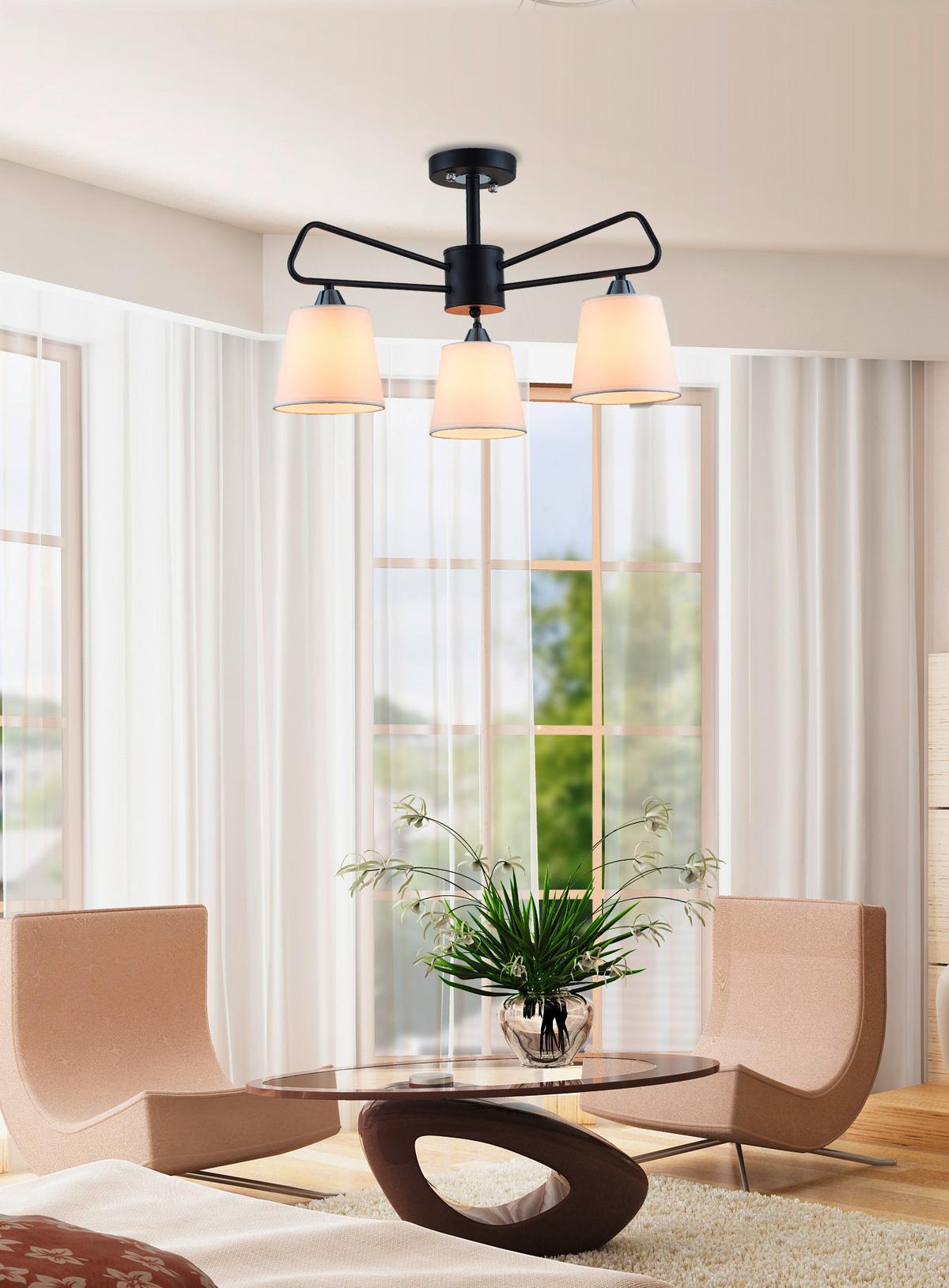 Deckenleuchte 33-21649 Morley - Schwarz, Basics (58,5/58,5/36,5cm)