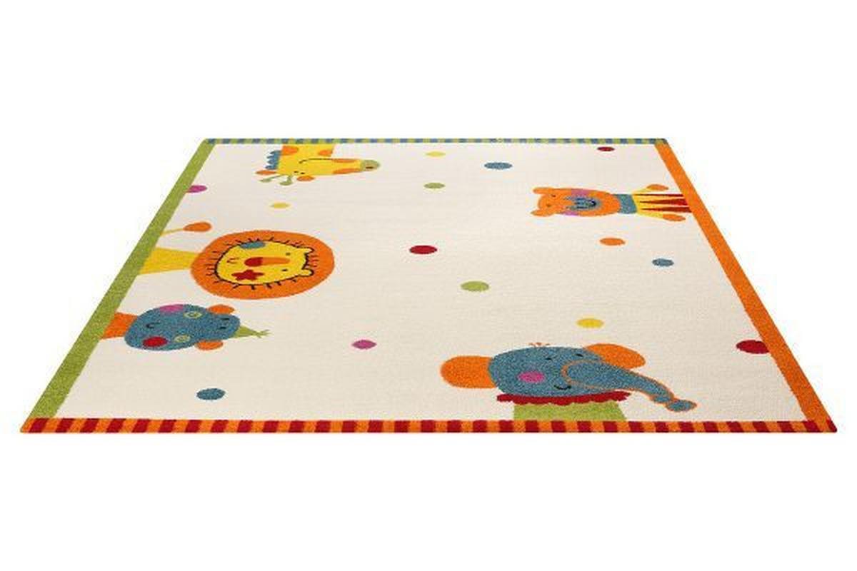 Kinderteppich Tierbilder Bunt Animal Festival 120x170 Cm - Multicolor/Weiß, Trend, Textil (120/170cm) - Sigikid