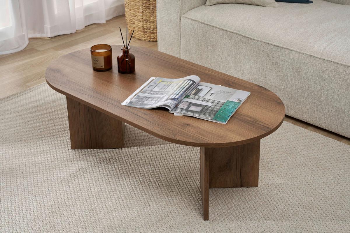 Couchtisch Sable Walnussfarben B: 119cm - Walnussfarben, Design, Holzwerkstoff (119/40/60cm) - MID.YOU