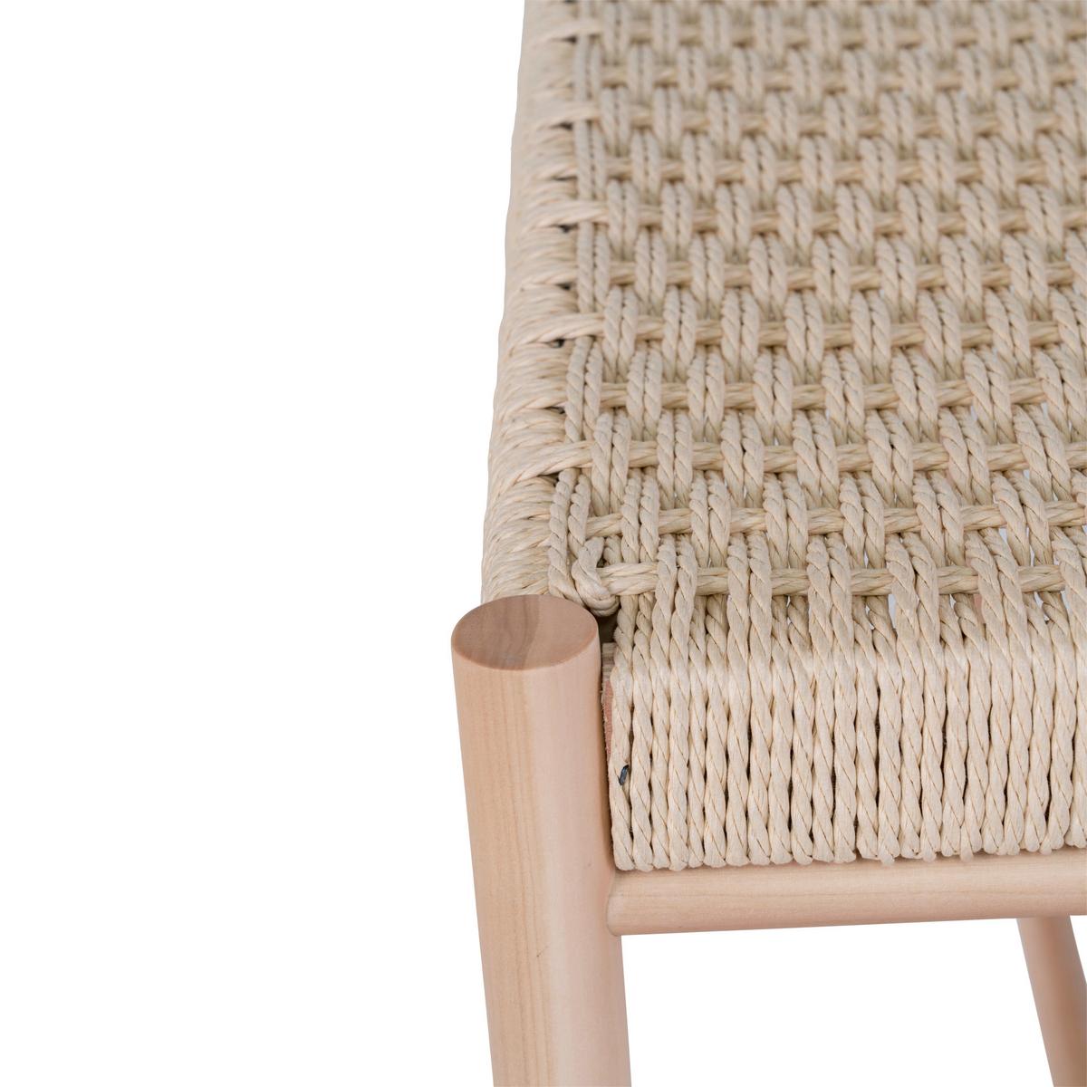 GARDEROBENBANK Abano Naturfarben B: 80cm - Naturfarben, Design, Papier (80/45/35cm) - MID.YOU