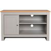 Lowboard Emerald Grau Eichefarben B: 95 cm - Eichefarben/Grau, Design, Holzwerkstoff (95/58/39cm) - MID.YOU