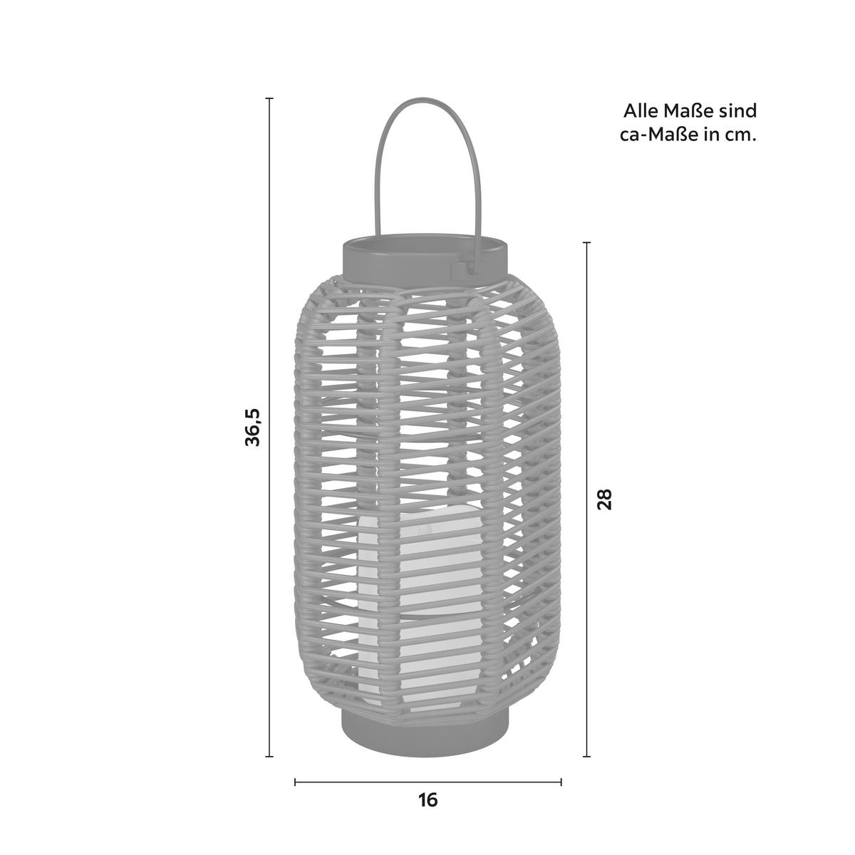SOLÁRNE SVIETIDLO RICA - čierna, Modern, kov/plast (16/28/16cm) - Bessagi Garden