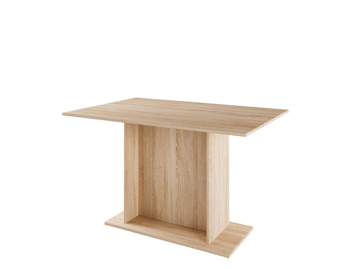 Étkezőasztal Siela - Sonoma tölgy, Konventionell, faalapú anyag (120/74/80cm)