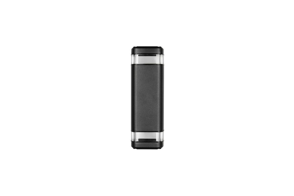 AUßENWANDLEUCHTE Outdoor, 2flg., Schwarz, - Schwarz, Design, Metall (7/13,5/21cm)