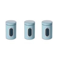 SADA DÓZ NA POTRAVINY EW-CS-1063 - svetlomodrá, Basics, kov (11/17,50cm) - Echtwerk