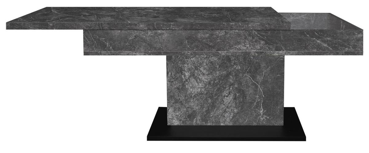 Couchtisch Lift Graphitfarben/schwarz B: 110cm - Schwarz/Graphitfarben, Design, Holzwerkstoff/Metall (110/58-77/60cm) - MID.YOU