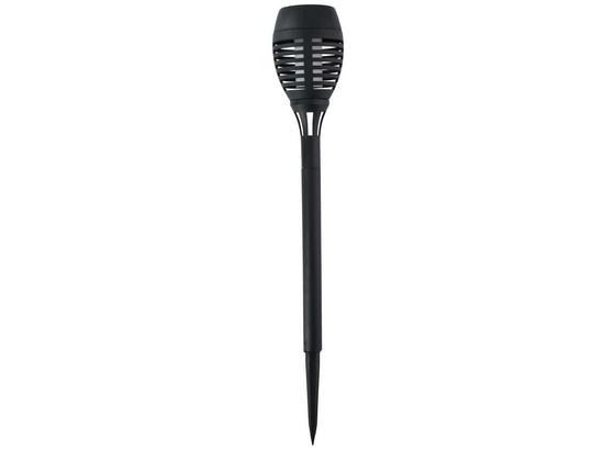Solarleuchte Flammeneffekt - Schwarz, MODERN, Kunststoff (7,5/48cm) - Grundig Solarleuchte Flammeneffekt - Schwarz, MODERN, Kunststoff (7,5/48cm) - Grundig