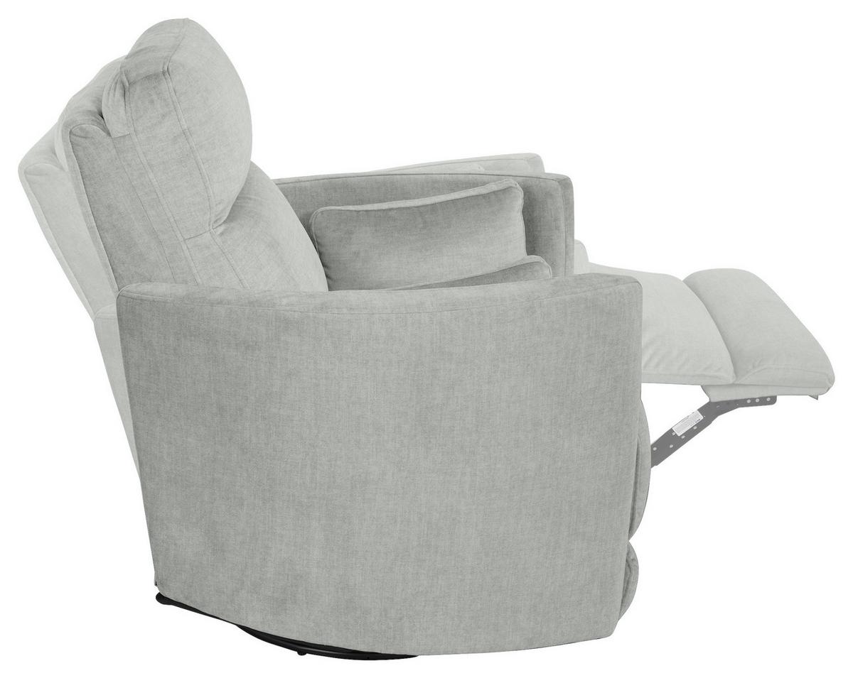 Fernsehsessel Swive Grau B: 91,4 Cm - Schwarz/Grau, MODERN, Textil (91,4/101,6/96,5cm) - Livetastic