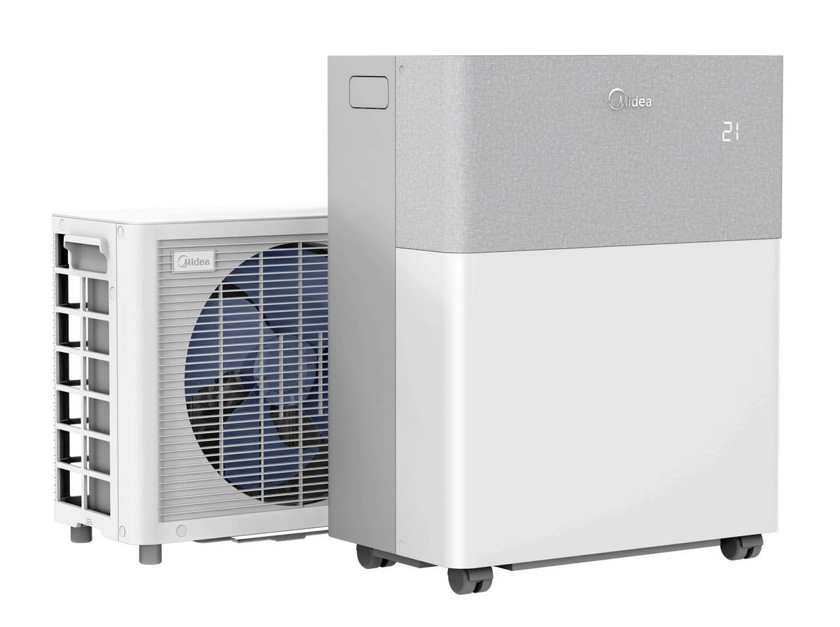 KLIMAANLAGE PORTASPLIT COOL - Hellgrau/Weiß, Basics, Kunststoff/Metall (51,8 cm/64,6 cm/34 cmcm) - Midea