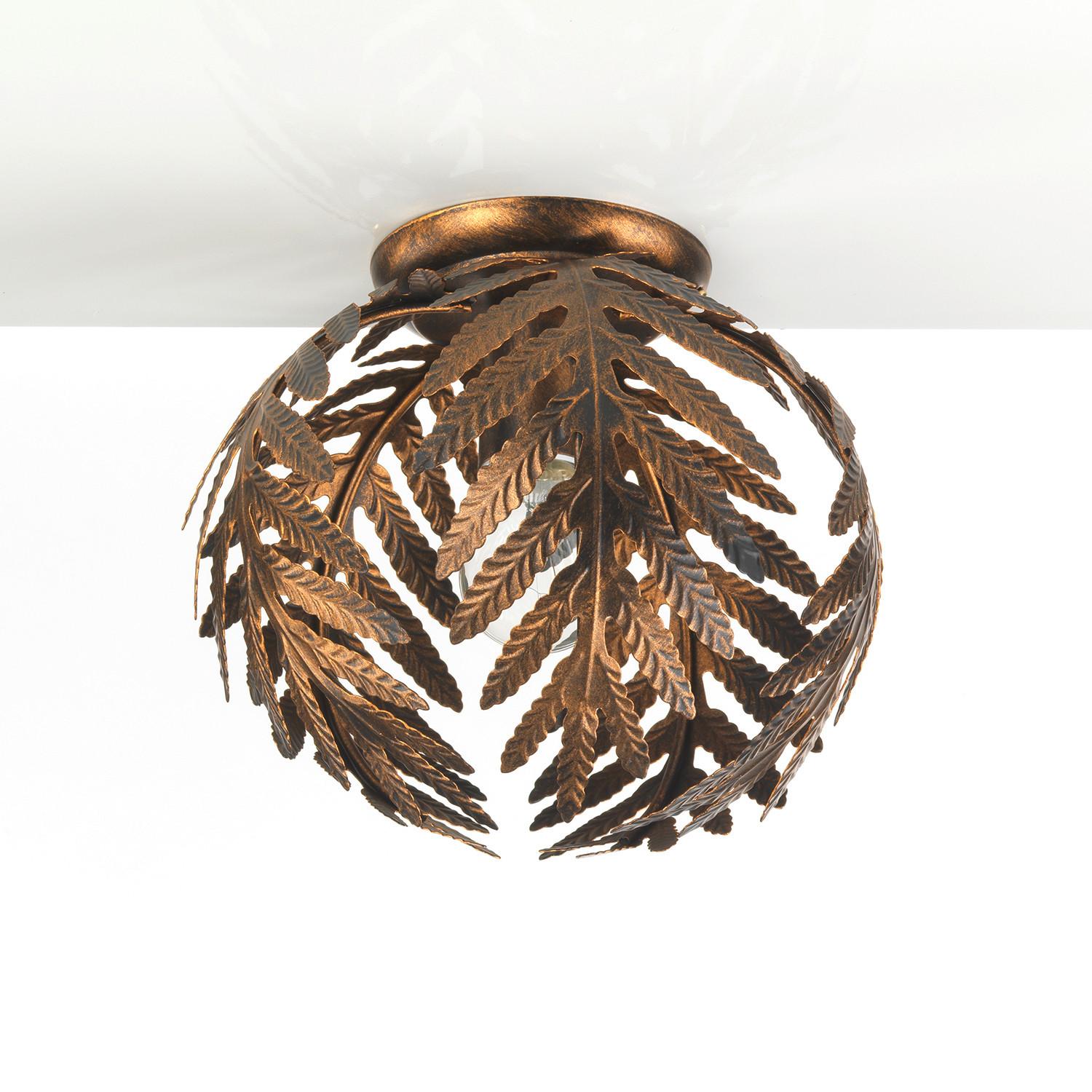 Deckenleuchte 4996/Plpb - Bronzefarben, KONVENTIONELL, Metall (25/23cm)