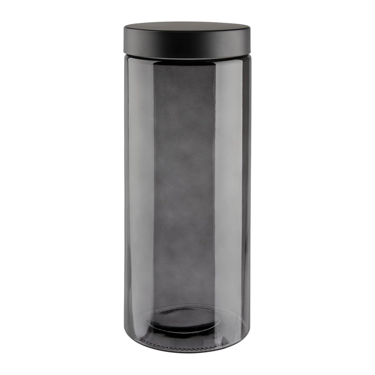 Dóza na potraviny MAGNUS BLACK - 2 L - šedá/černá, Moderní, kov/plast (11/27cm) - Mömax