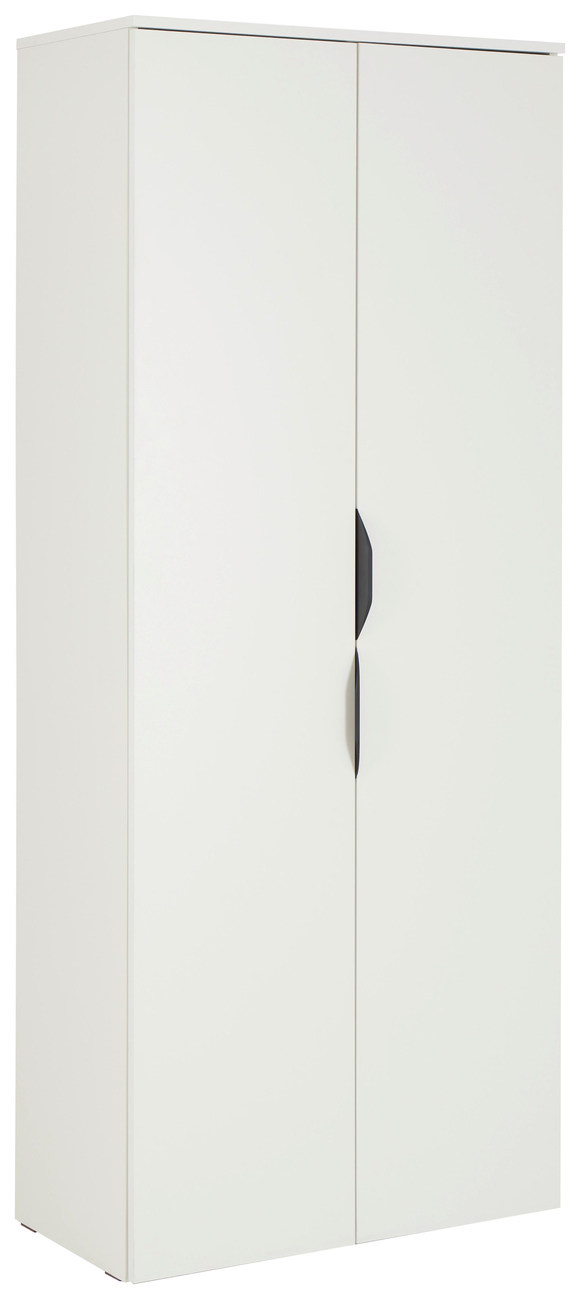 Aktenschrank Carlos 2-Türig Weiß, B: 75 cm - Weiß, Trend, Holzwerkstoff (75/182,1/40cm)