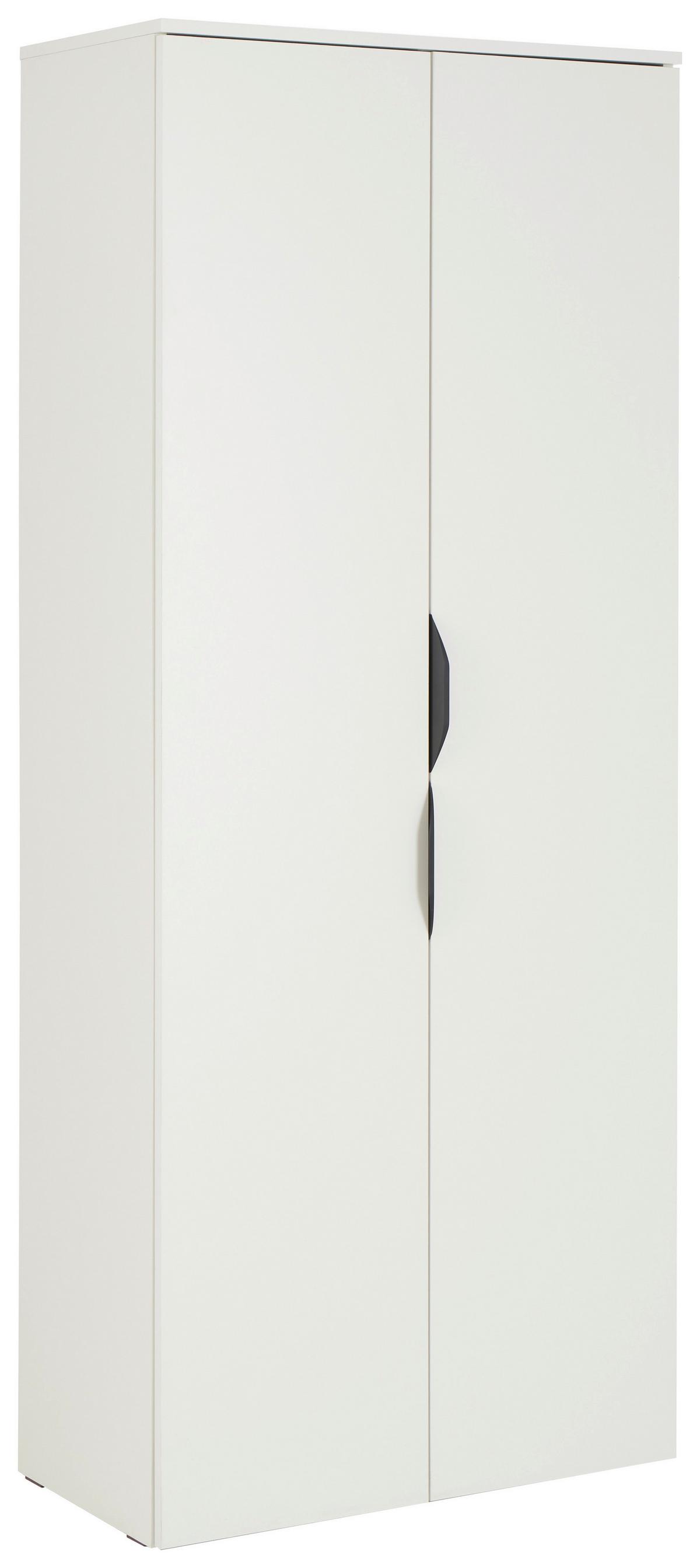 Aktenschrank Carlos 2-Türig Weiß, B: 75 cm - Weiß, Trend, Holzwerkstoff (75/182,1/40cm)