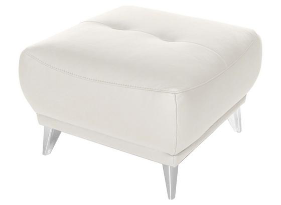 Hocker Frisco - Chromfarben/Weiß, MODERN, Textil (65/46/65cm) Hocker Frisco - Chromfarben/Weiß, MODERN, Textil (65/46/65cm)