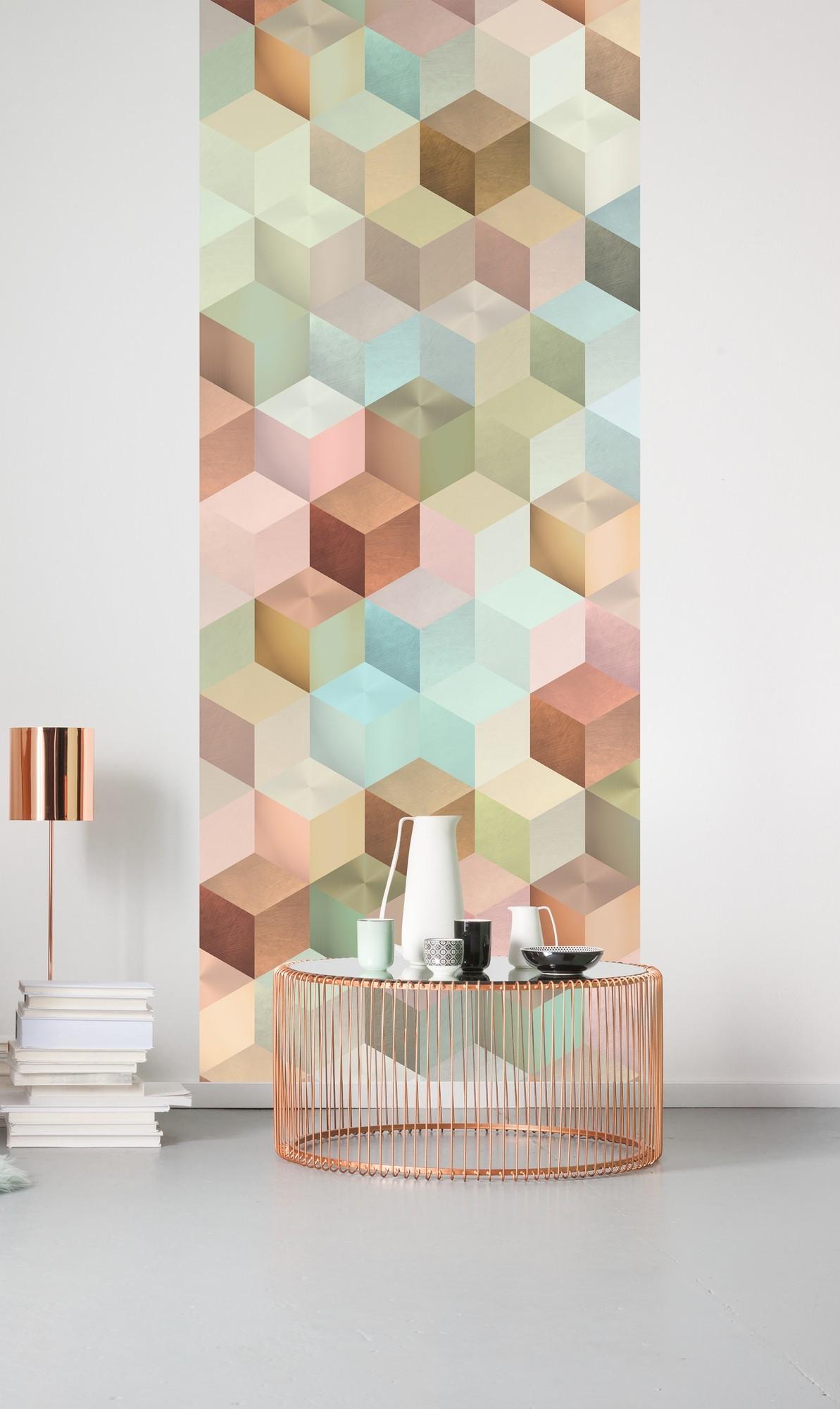 Vliestapete 6016a-Vd1 Cubes Panel - Design (100/250cm)