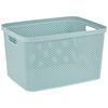 Aufbewahrungskorb Diamond 38,2x28 cm Kunststoff Mintgrün - Grün, Basics, Kunststoff (38,2/28/22,2cm) - Luca Bessoni