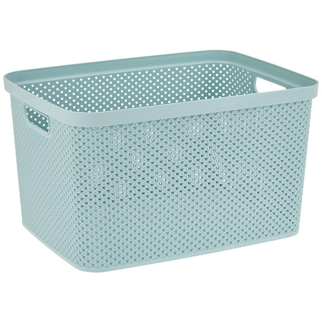 Aufbewahrungskorb Diamond 38,2x28 Cm Kunststoff Mintgrün