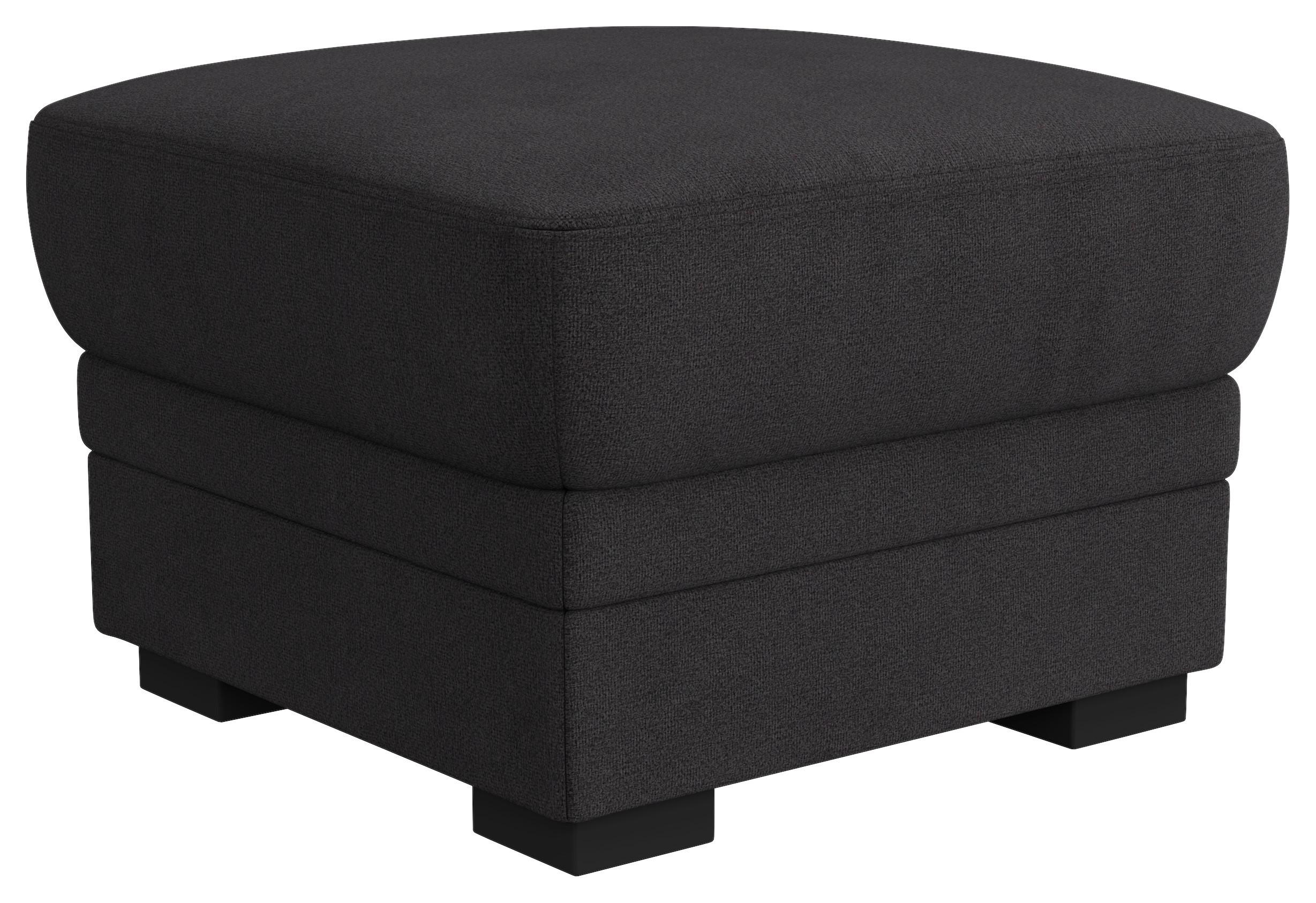 Hocker Marcus Schwarz B: 68 Cm - Schwarz, Basics, Textil (68/45/68cm) - MID.YOU