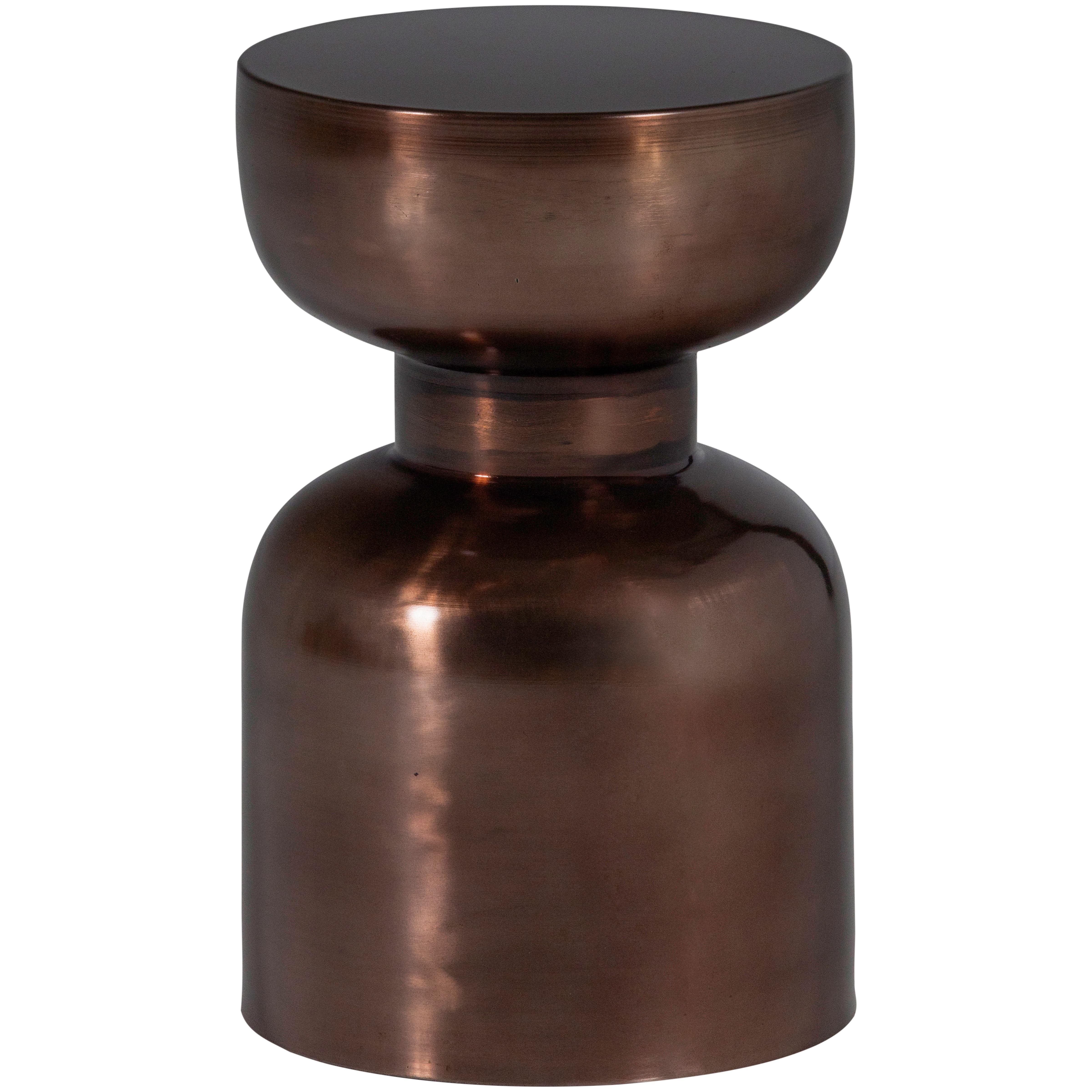 Beistelltisch Frits Bronzefarben B: 30 cm - Bronzefarben, Design, Metall (30/30/47cm) - Livetastic