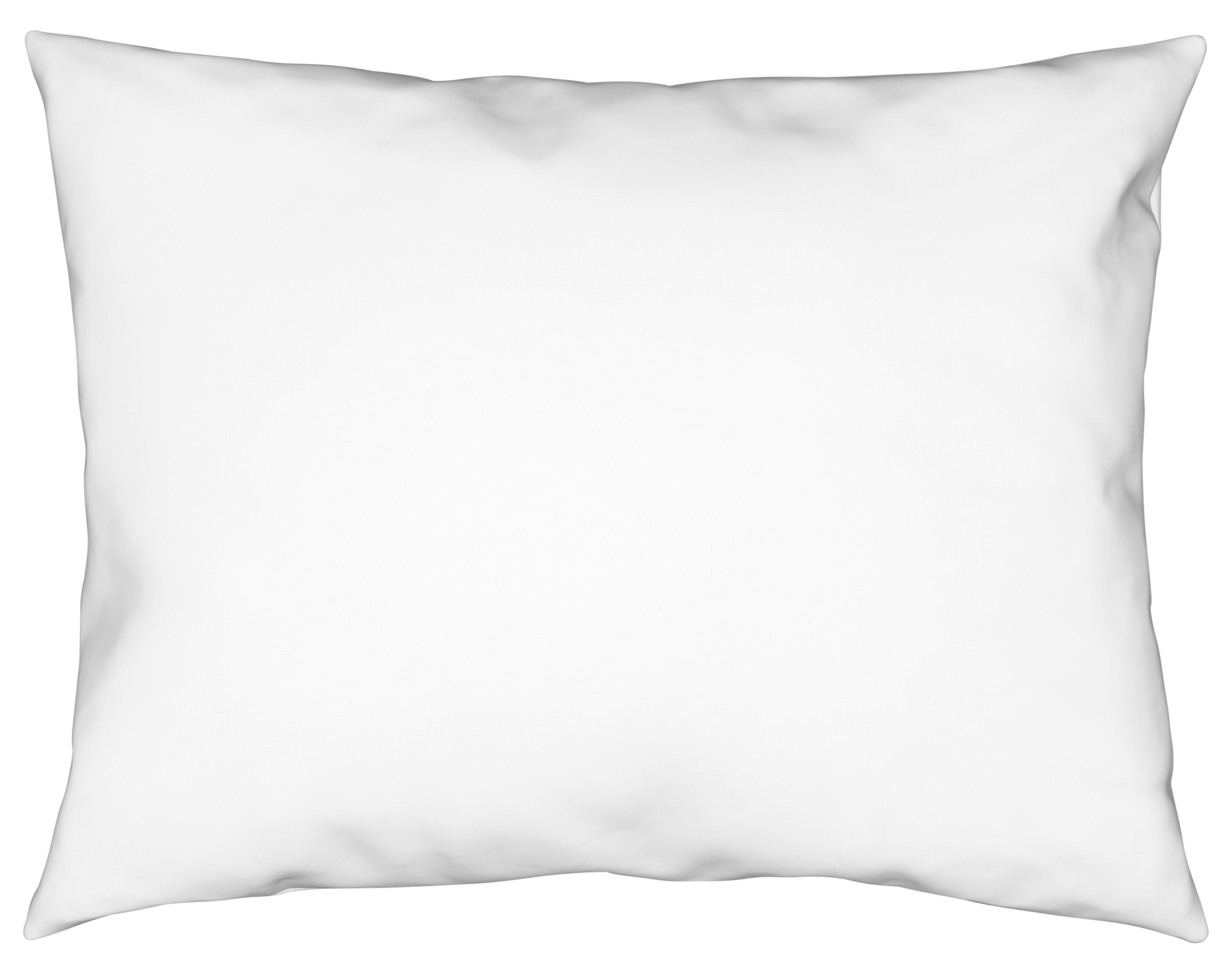 Kissenhülle Vicky 70x90 cm Jersey Weiß + Reißverschluss - Weiß, KONVENTIONELL, Textil (70/90cm) - Ele