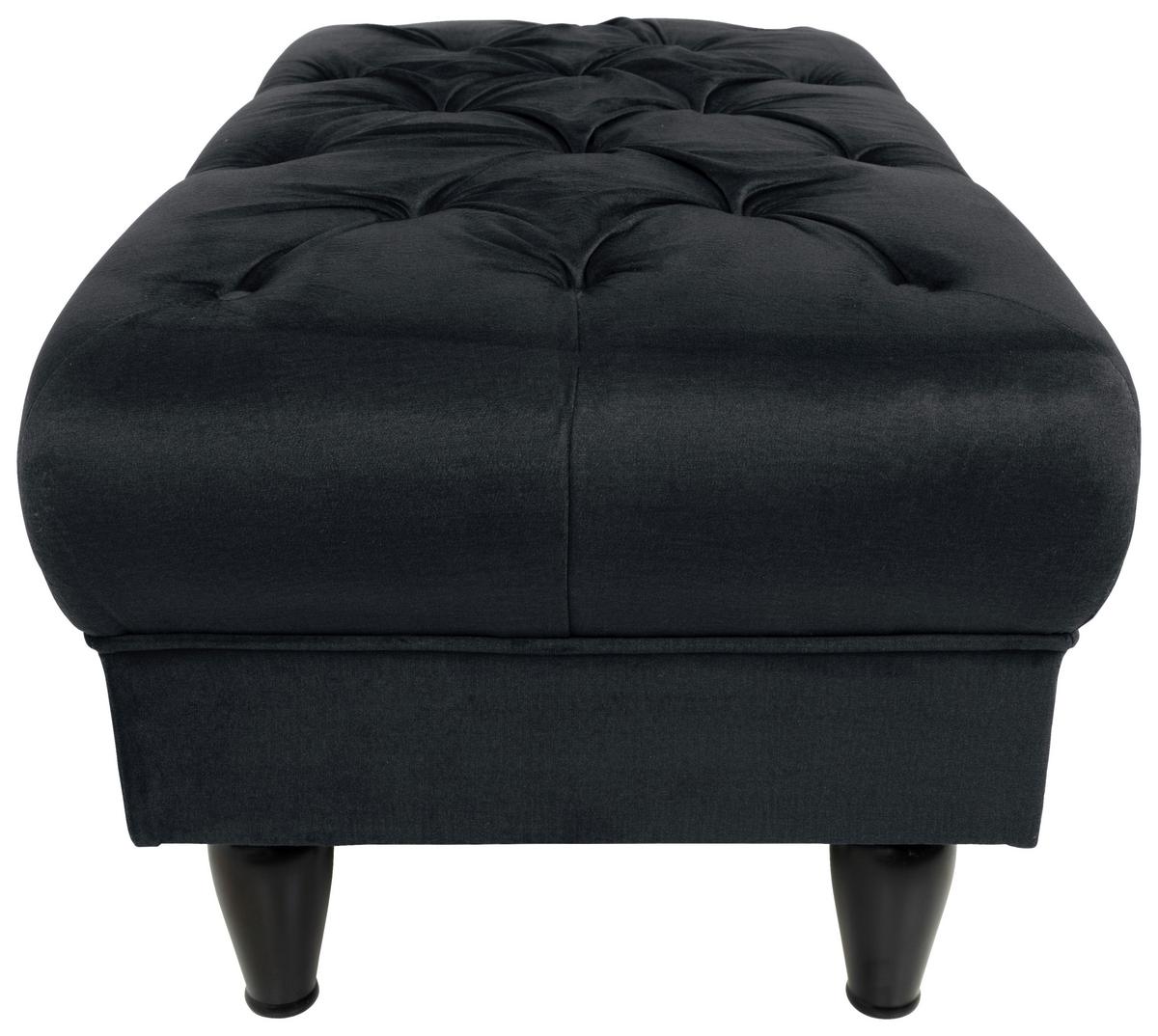 Hocker Cupido - Anthrazit/Schwarz, Design, Textil (110/44/56cm) - MID.YOU