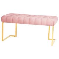 Taburetová lavice RARITY - starorůžová, Design, plast (47/48/100cm)