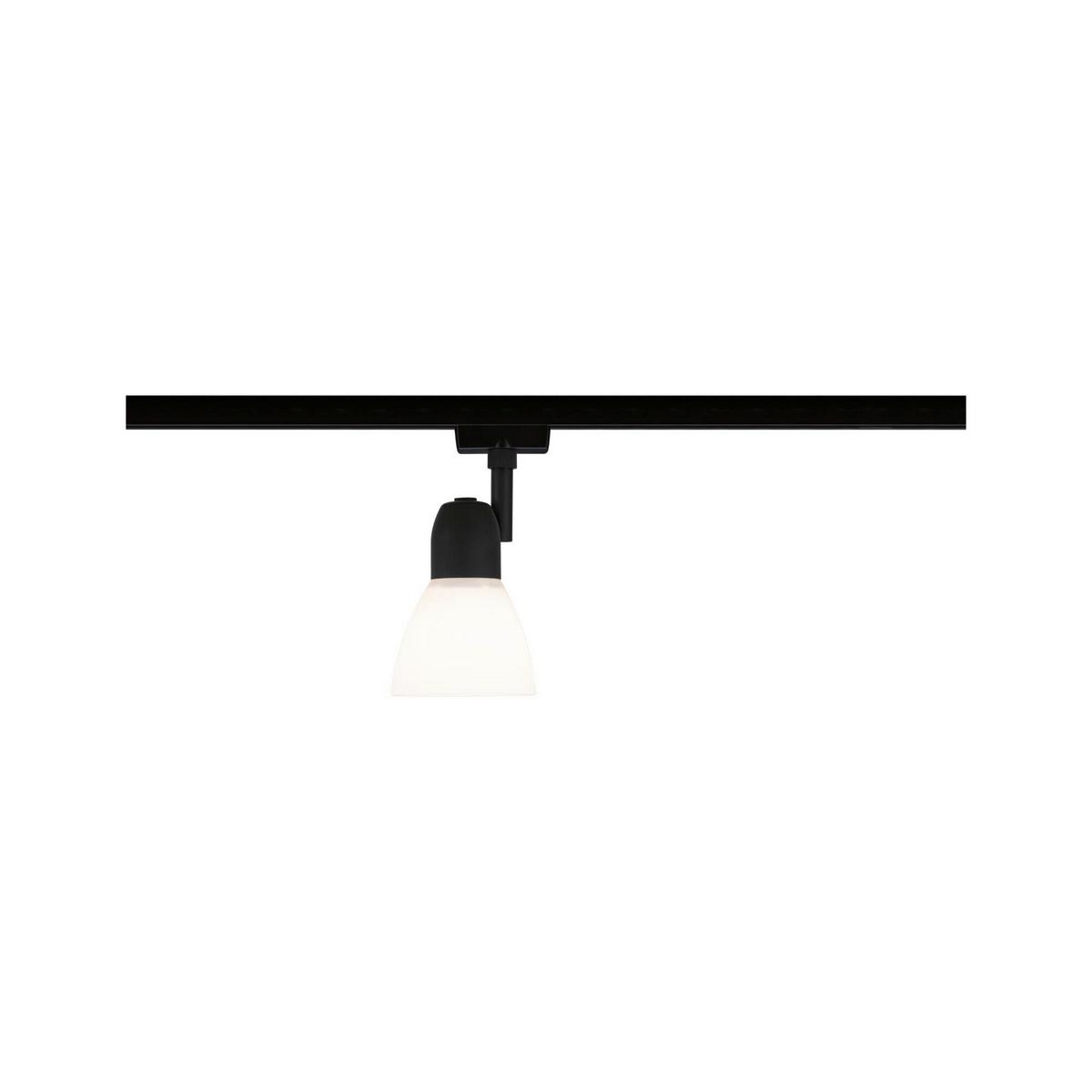 Schienensystem-Strahler 96987 Urail Caps - Opal/Schwarz, Design, Glas/Metall (8,3/14,8cm) - Paulmann