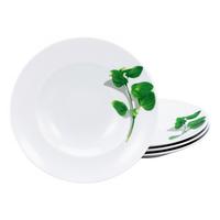 Pastatellerset Europa Basiliku Weiß 4-Teilig - Multicolor, KONVENTIONELL, Keramik (29,5cm) - Creatable