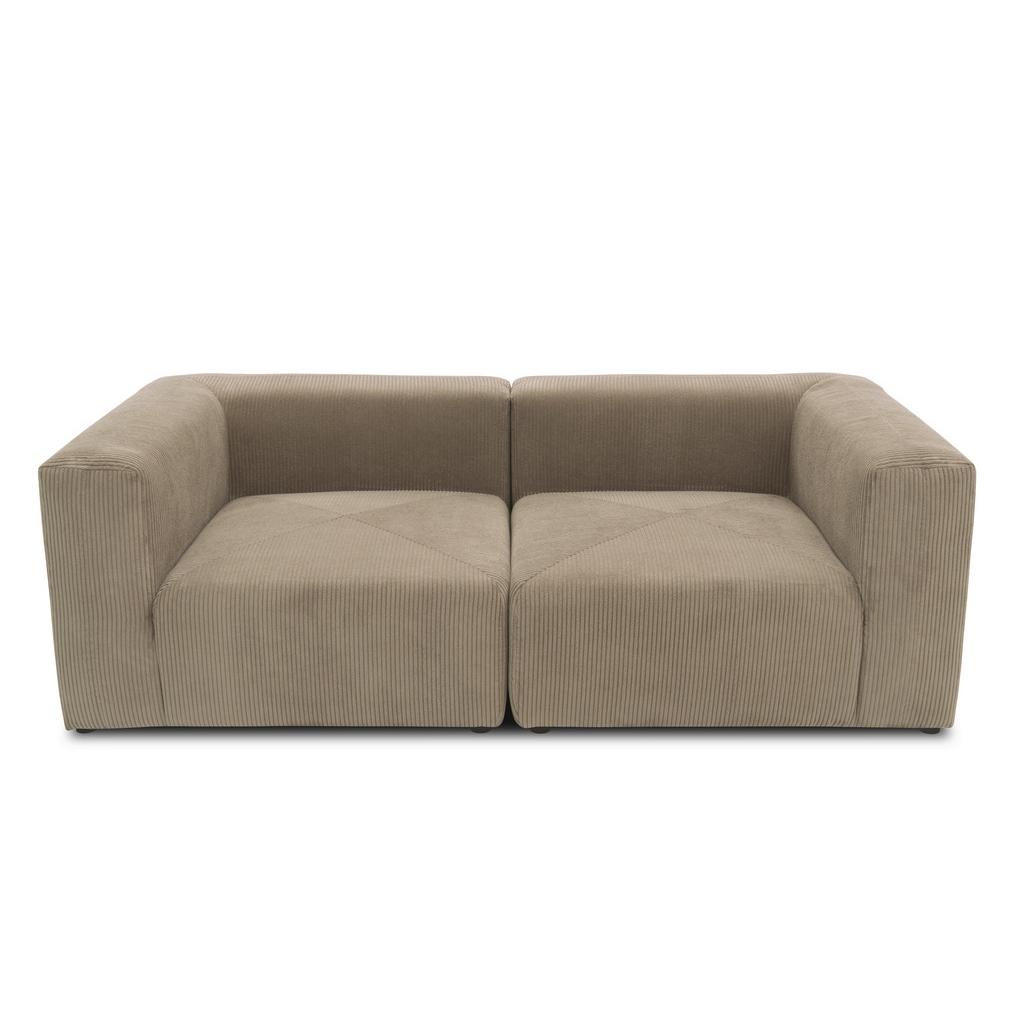 2-Sitzer-Sofa Schlammfarben B: 216 cm