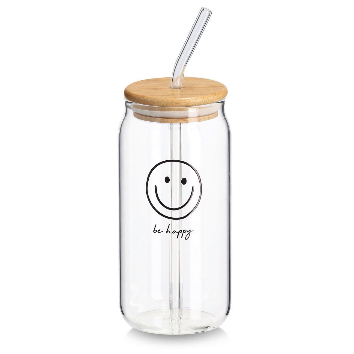 TRINKGLAS Glas, BxHxT: ca. 8x8x16 cm - Transparent, Trend, Glas (7,5/7,5/15,5cm)