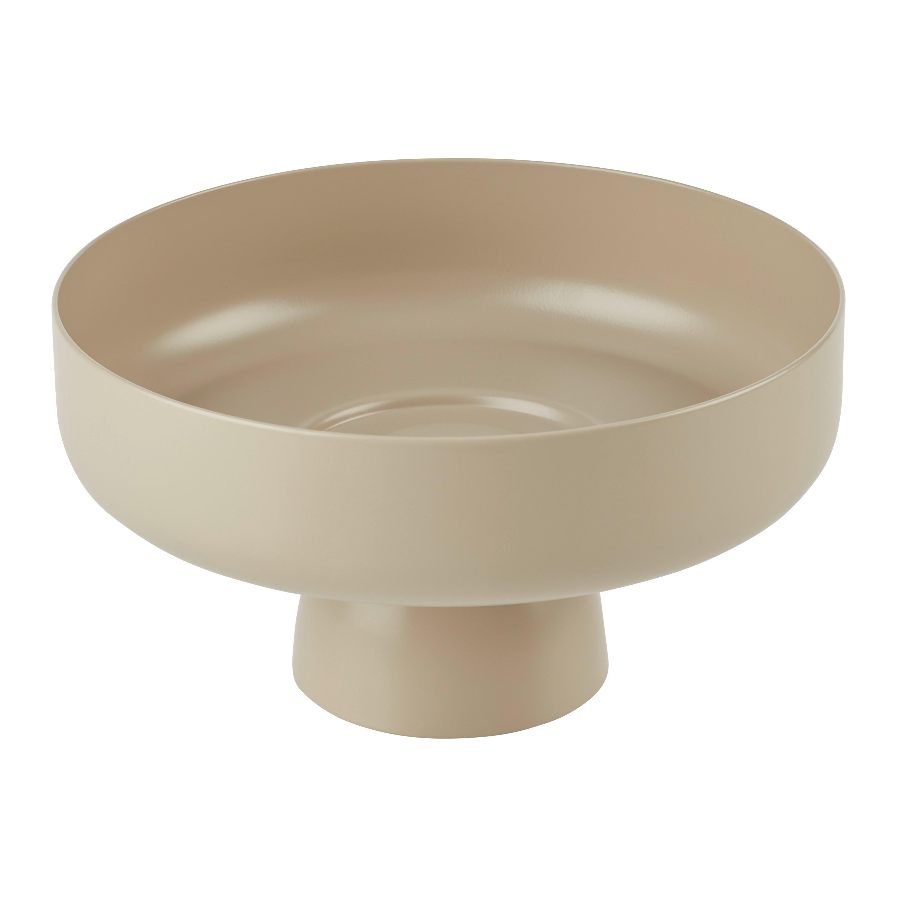 Mísa na ovocie BETTY - béžová, Moderní, kov (25/13cm) - Mömax