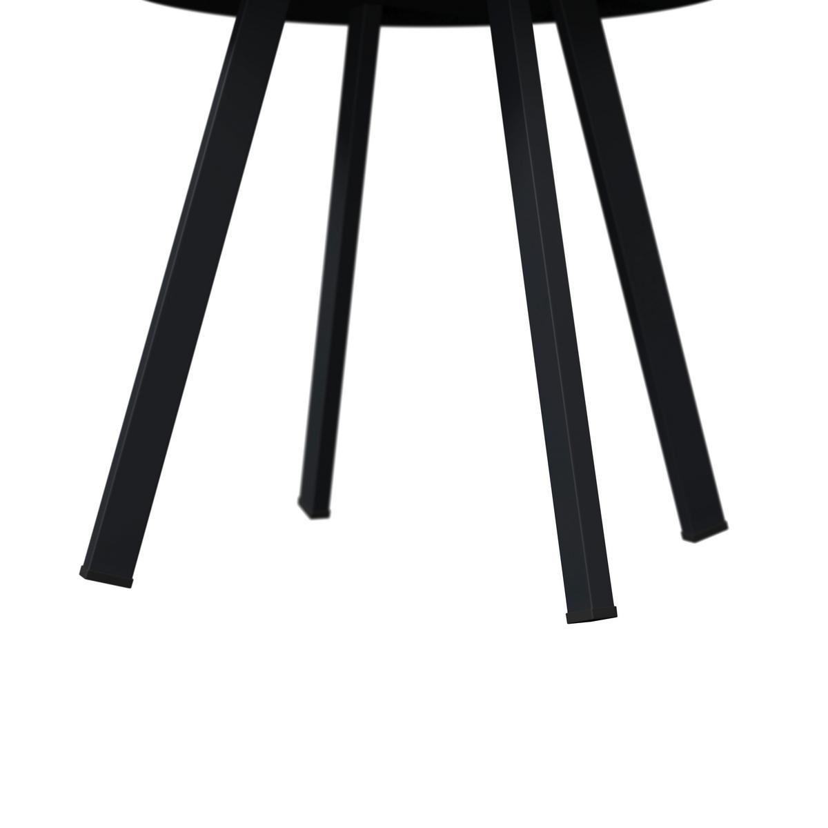 Balkonset Memphis - Anthrazit/Grau, MODERN, Textil/Metall (61/78.5/87.5cm) - Beldano