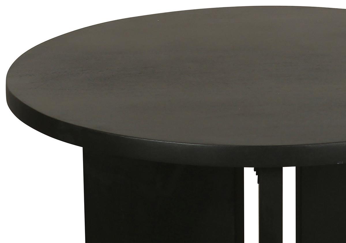 Couchtisch Round Schwarz D. 60 Cm - Schwarz, Design, Holz (60/41/60cm) - MID.YOU