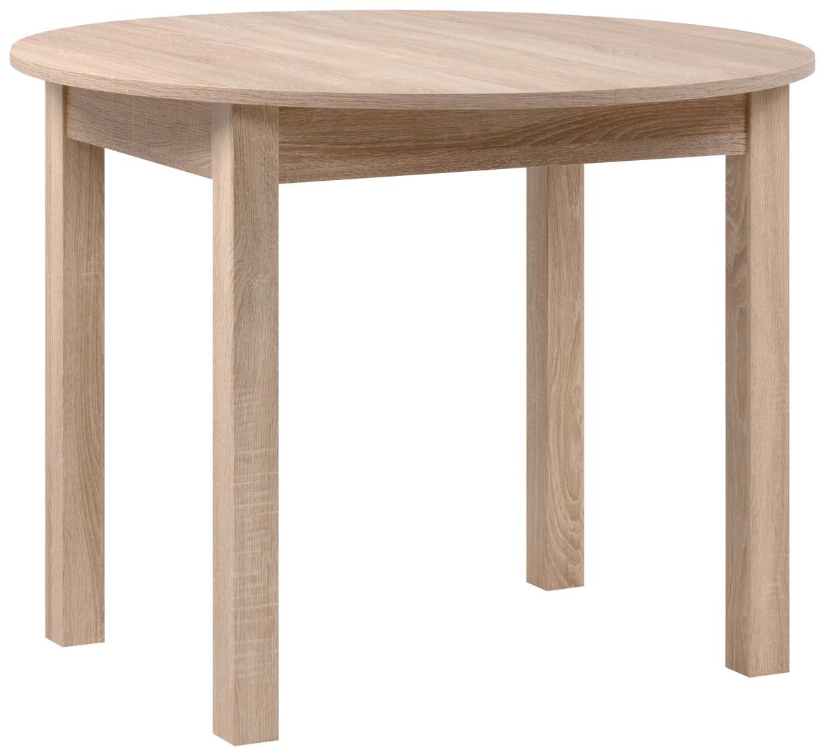 Esstisch Coburg 100 - Sonoma Eiche, Basics, Holzwerkstoff (100/100/75cm) - MID.YOU