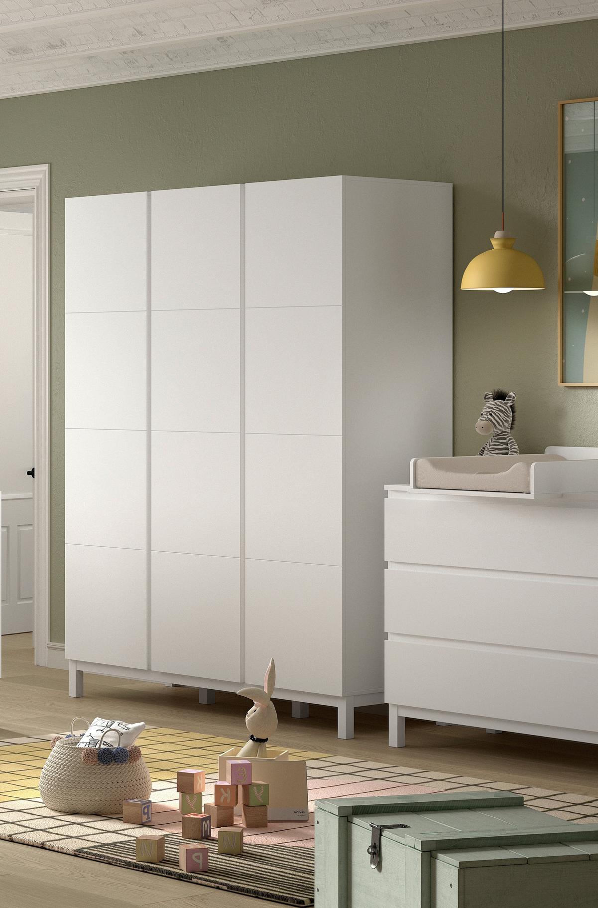 KLEIDERSCHRANK Eva Weiß B: 148,8cm - Weiß, MODERN, Holz/Holzwerkstoff (148,8/196,2/57,8cm) - Vipack