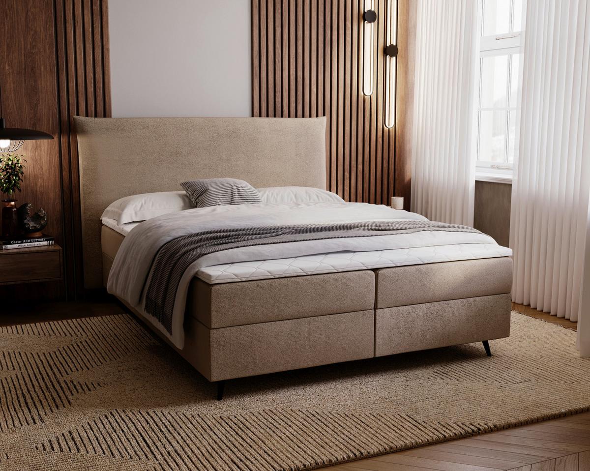 Boxbett Foxy Braun - Schwarz/Braun, Basics, Holz/Holzwerkstoff (180/200cm) - Livetastic