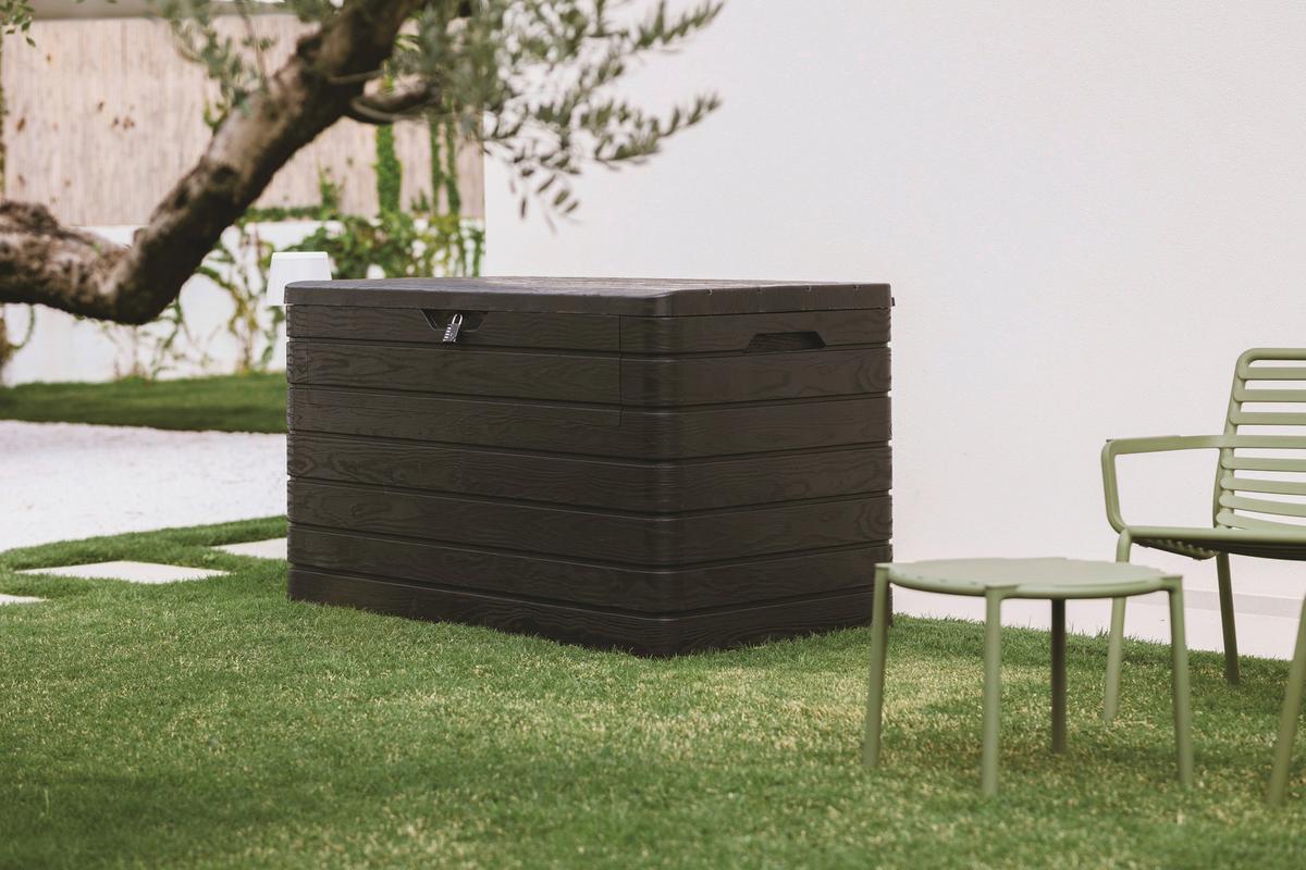 Kissenbox Dolomiti 146,6x85x82,6 Cm 970l - Anthrazit, Basics, Kunststoff (146,6/85/82,6cm)