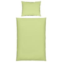 Seersucker Bettwäsche 140x200 cm Milena Baumwolle Grün - Grün, KONVENTIONELL, Textil (140/200cm) - Luca Bessoni