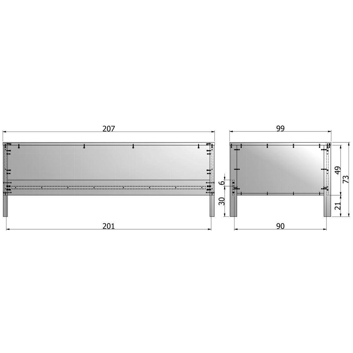 Bett Nikki Jadegrün 90x200cm - Jadegrün, Basics, Holz (90/200cm) - MID.YOU