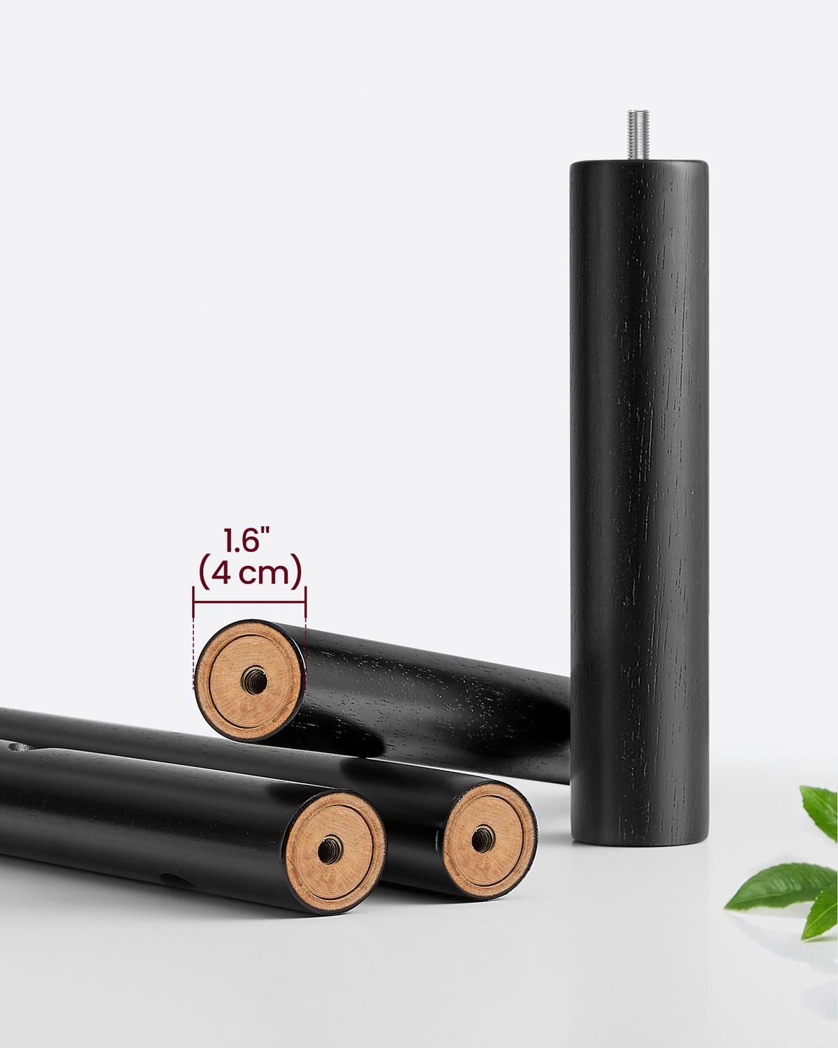 Kleiderständer Schwarz B: 30cm - Schwarz, Basics, Holzwerkstoff (30/176/30cm)