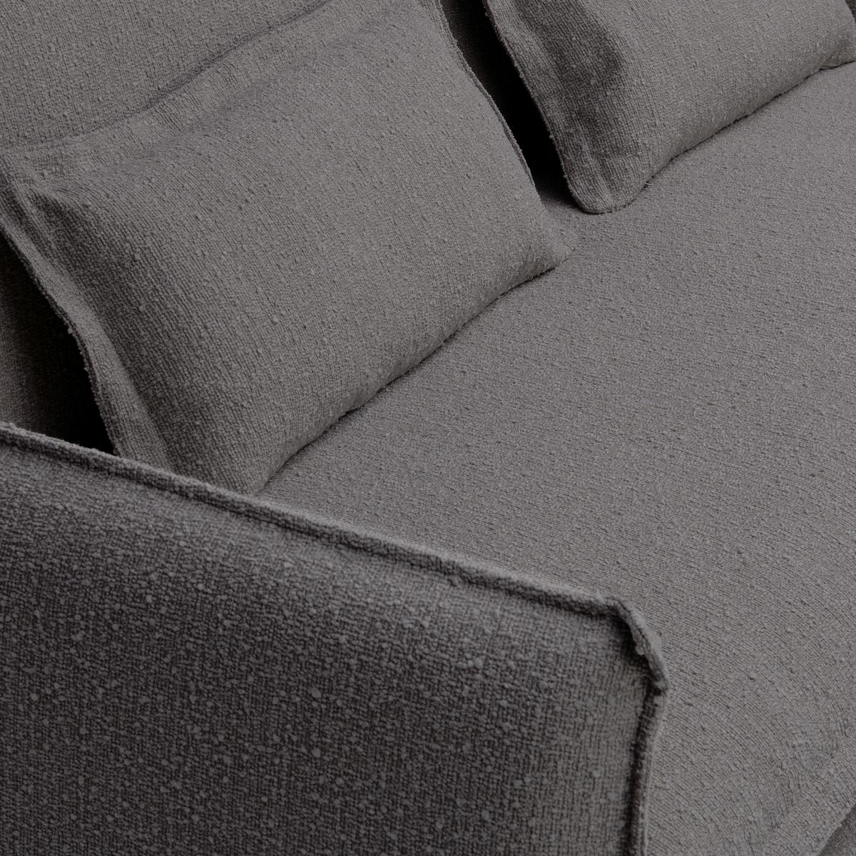Sofa Toscana - Grau, Trend, Textil (195/82/98cm) - Livetastic