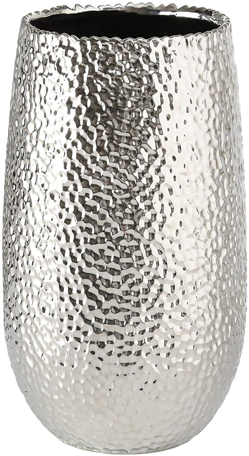 Váza Lajos - strieborná, Basics, keramika (31cm)