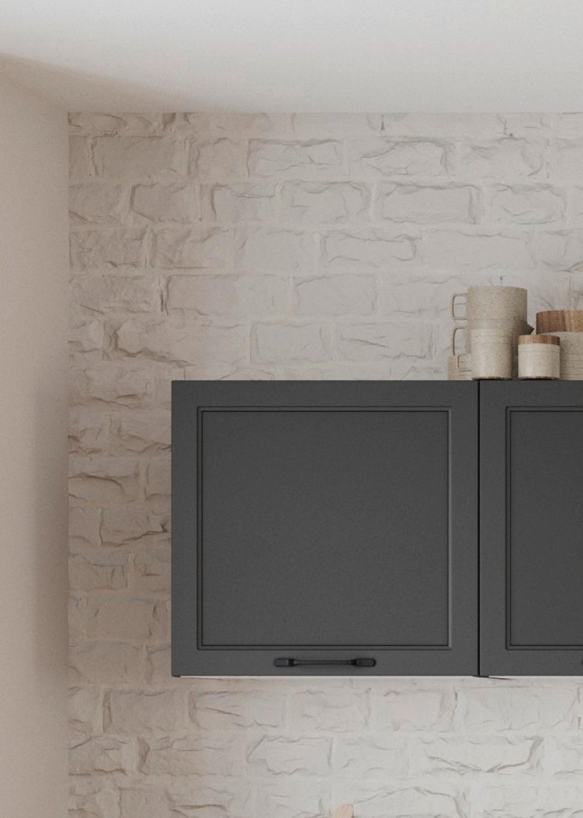 Küchenoberschrank Meran 60 Cm Grau - Grau, LIFESTYLE, Holzwerkstoff (60/57/34cm) - Held