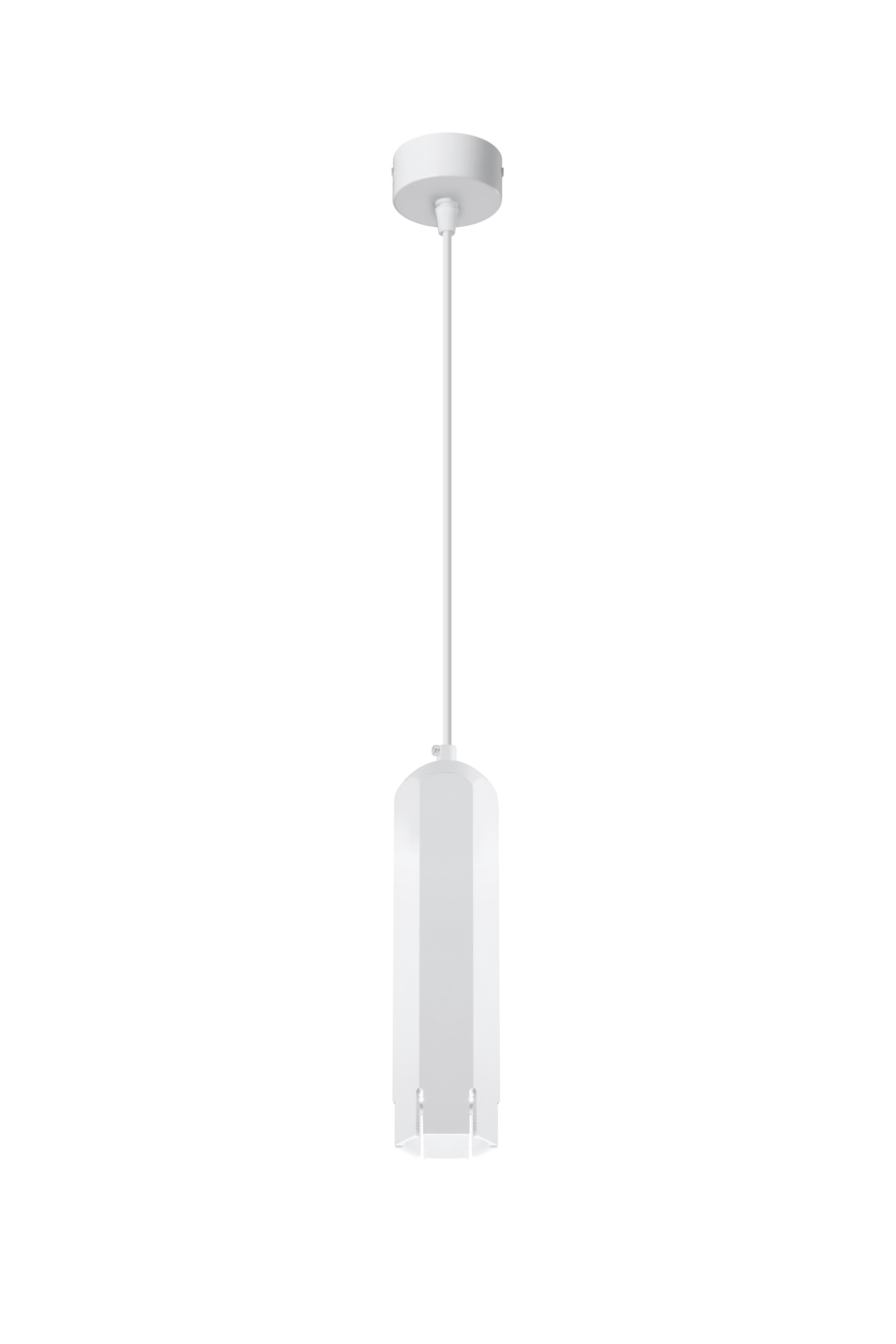 Hängeleuchte 31-77684 - Weiß, Design, Metall (6.3/6.3/100cm)