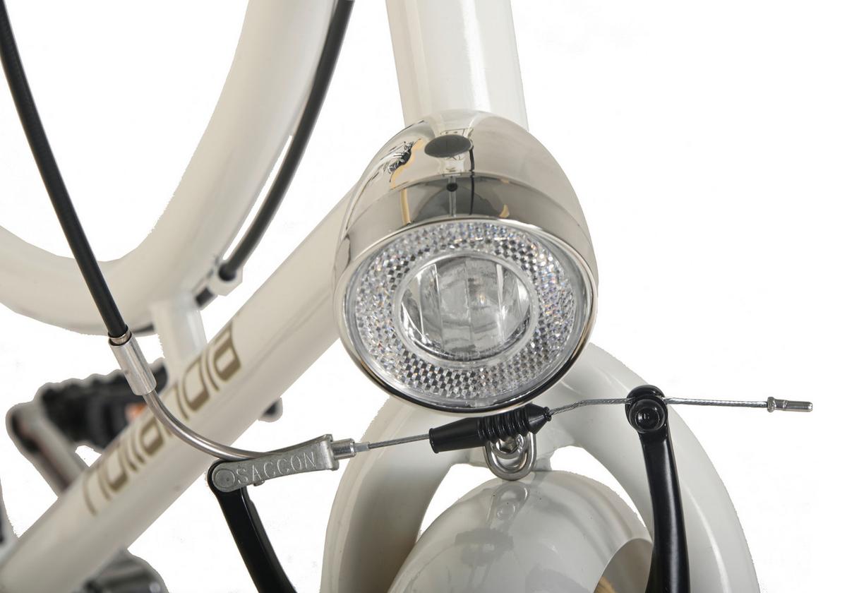 Citybike Original Singlespeed Hollandia, Weiß, 28 Zoll - Weiß, Basics, Metall (25/140/60cm)