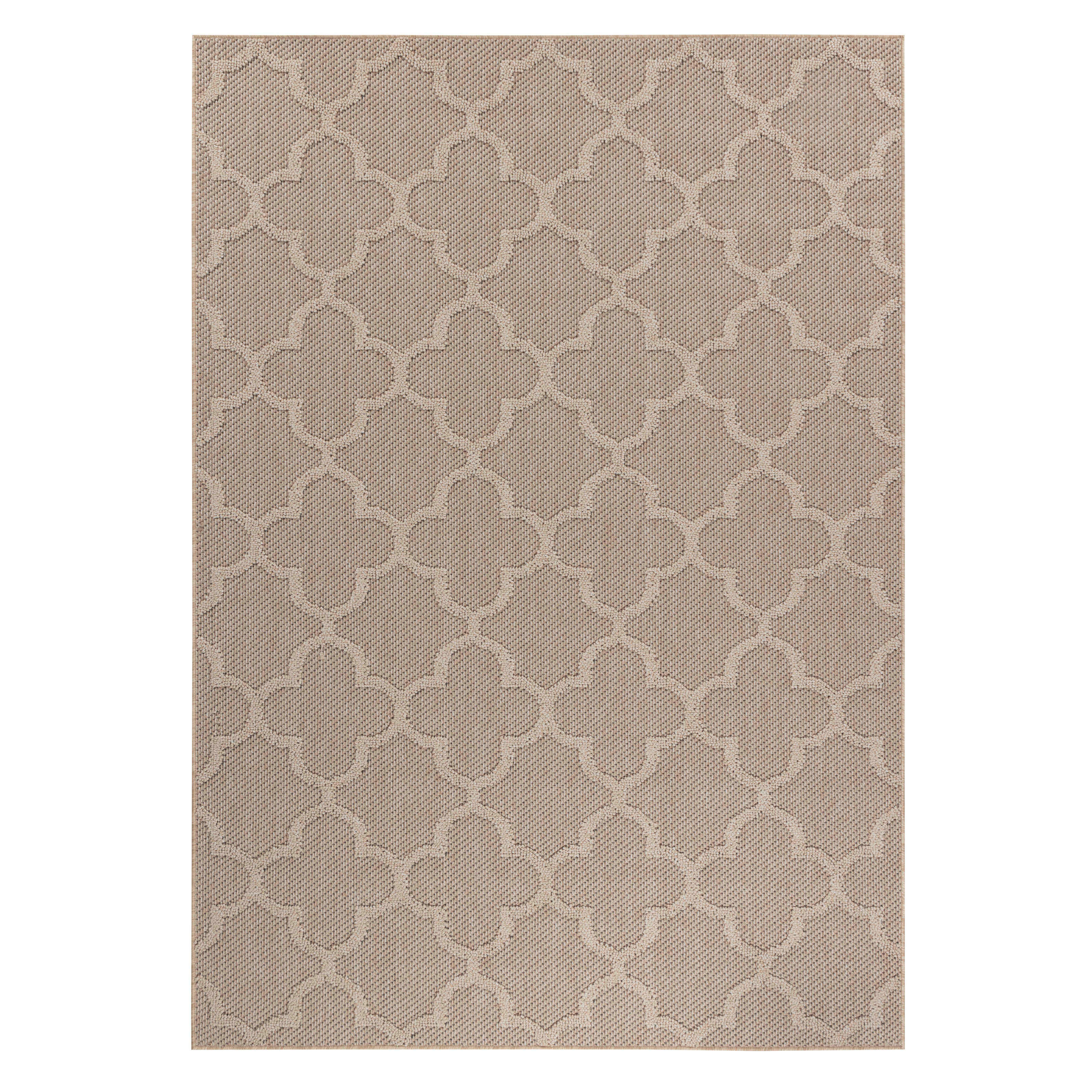 Outdoorteppich Patara - Beige, Design, Textil (200/290cm) - Novel