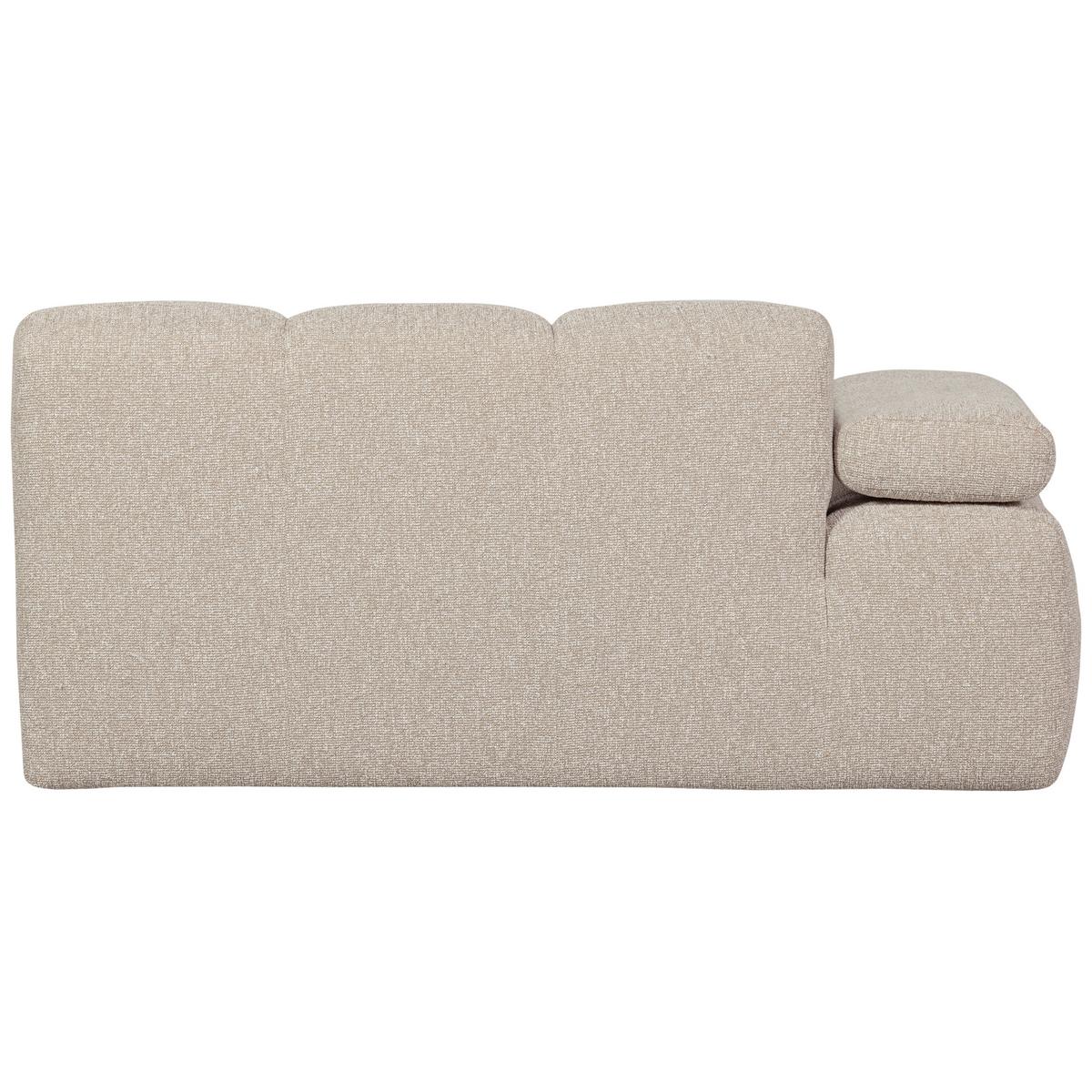 Sofaelement Mojo Sandfarben, Armteilverstellung - Beige, MODERN, Textil (164/74/97cm) - Livetastic
